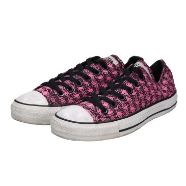 コンバース CONVERSE ALL STAR OX オールスター ドクロ柄 スカル柄 スニーカー US5 レディース24.0cm /boq7794 【中古】 【191223】