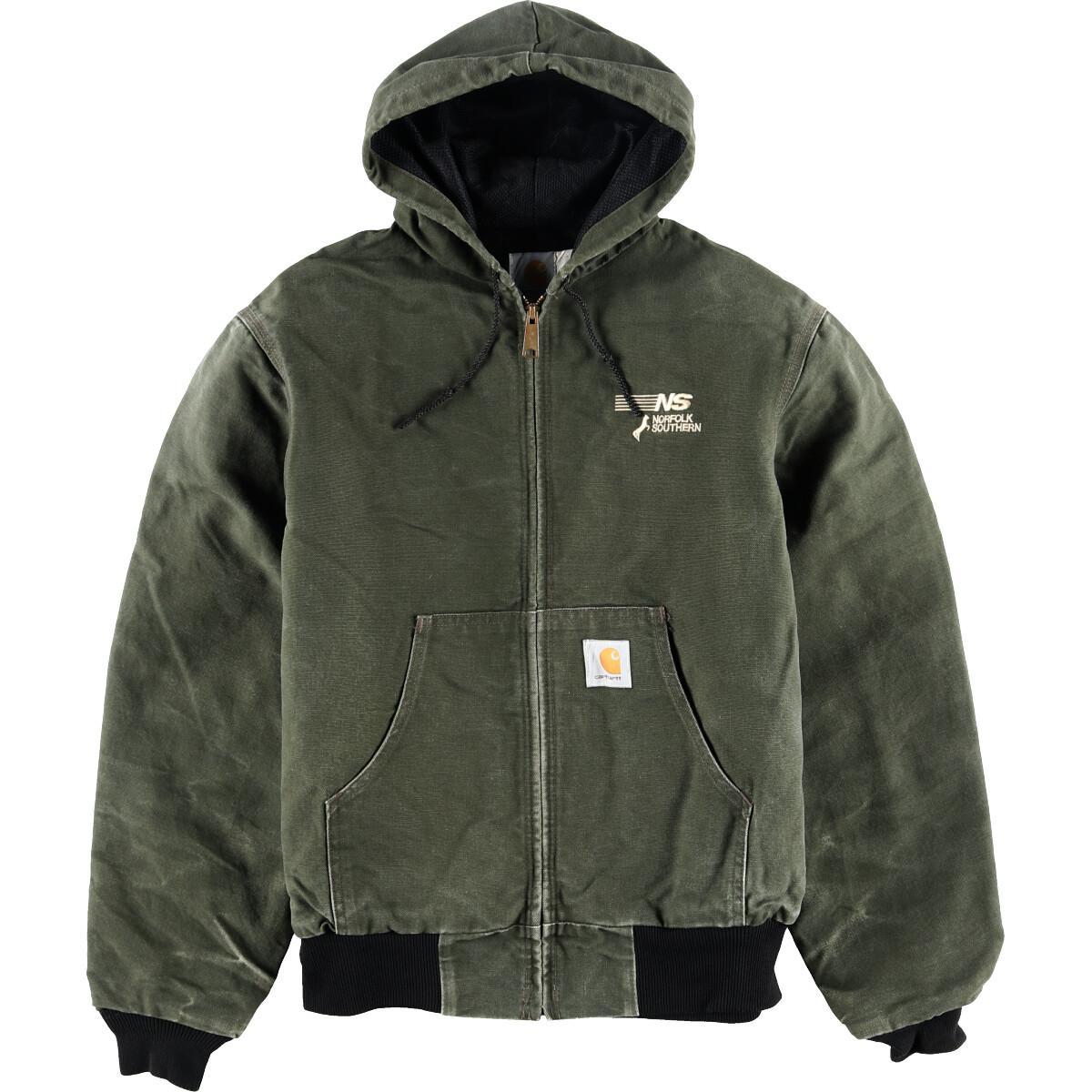 80〜90年代 カーハート Carhartt アクティブジャケット ダック地フルジップパーカー メンズM ヴィンテージ /wbj5208 【中古】 【191228】