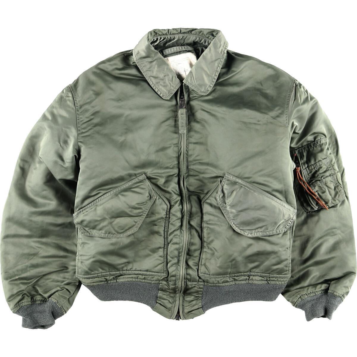 80年代 民間品 U.S.AIR FORCE CWU-45/P 最初期型 ミリタリー フライトジャケット USA製 X-LARGE メンズM ヴィンテージ /wca004674 【中古】 【201024】