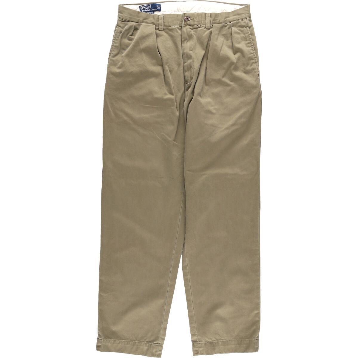 ラルフローレン Ralph Lauren POLO by Ralph Lauren ツータック チノパンツ メンズw34 /eaa000896 【中古】 【200120】