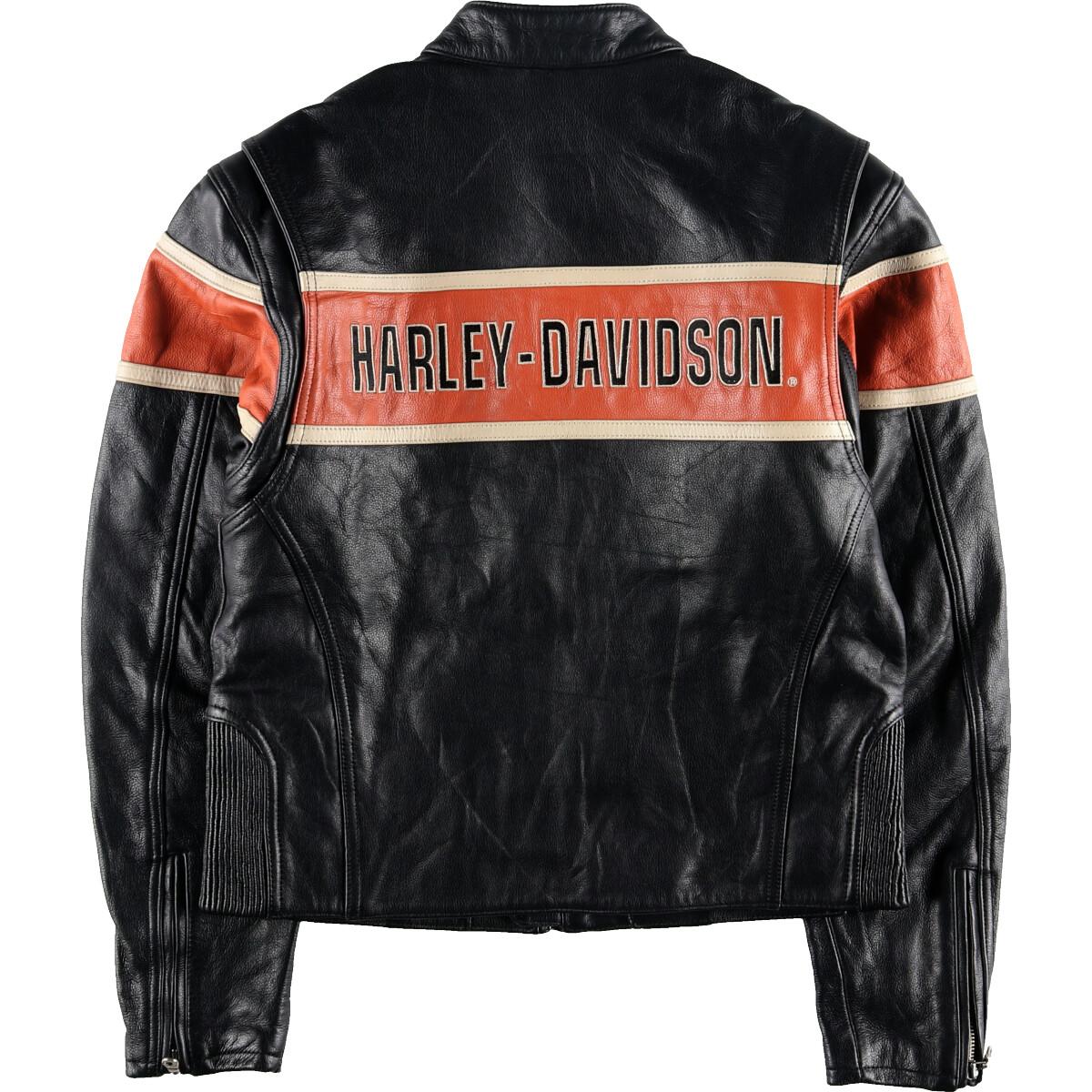 HARLEY-DAVIDSON ハーレー 2点パーカー レザージャケット革ジャン-