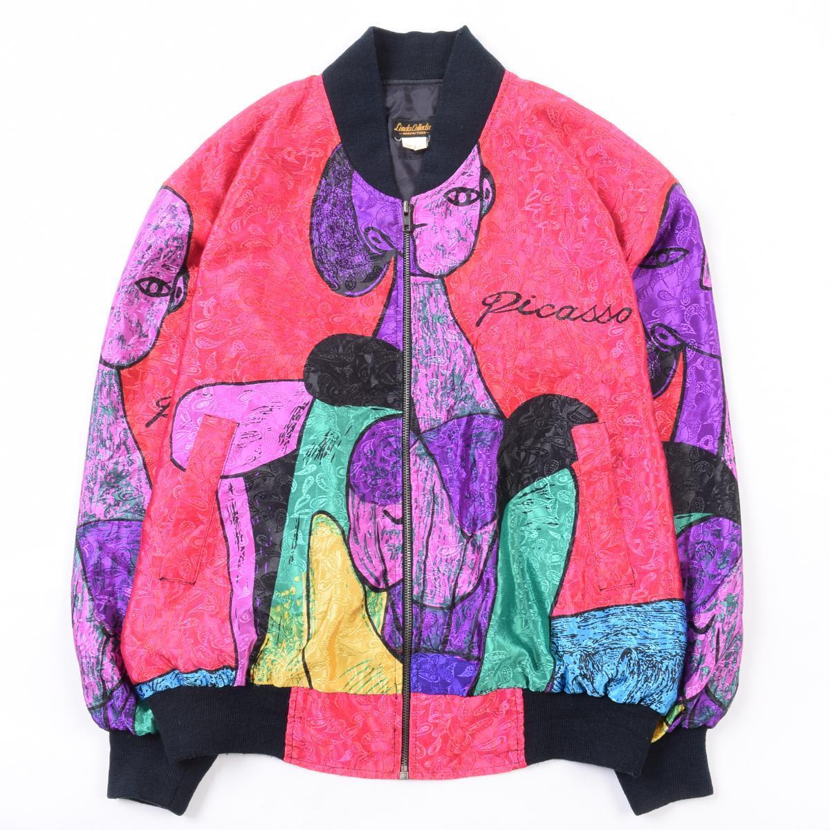 LINDA COLLECTION PICASSO ピカソ 総柄 ブルゾン メンズM /eaa002812 【中古】 【200130】【PD203-3】【SS2009】のサムネイル