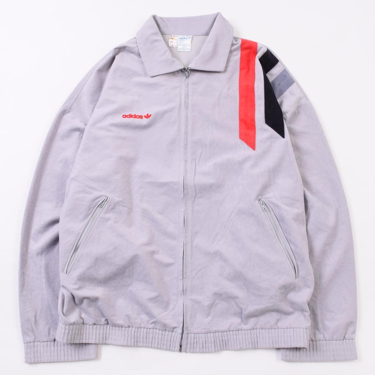 70 80年代 アディダス Adidas Ventex社製 襟付き ベロアジャージ フランス製 メンズl ヴィンテージ Wbj4362 0130 ジャージ トラックジャケット 古着屋jam ジャム 70 80年代 アディダス Adidas Ventex社製 襟付き ベロアジャージ フランス製 メンズl ヴィンテージ Wbj4362 0130 ジャージ トラックジャケット 古着屋jam ジャム
