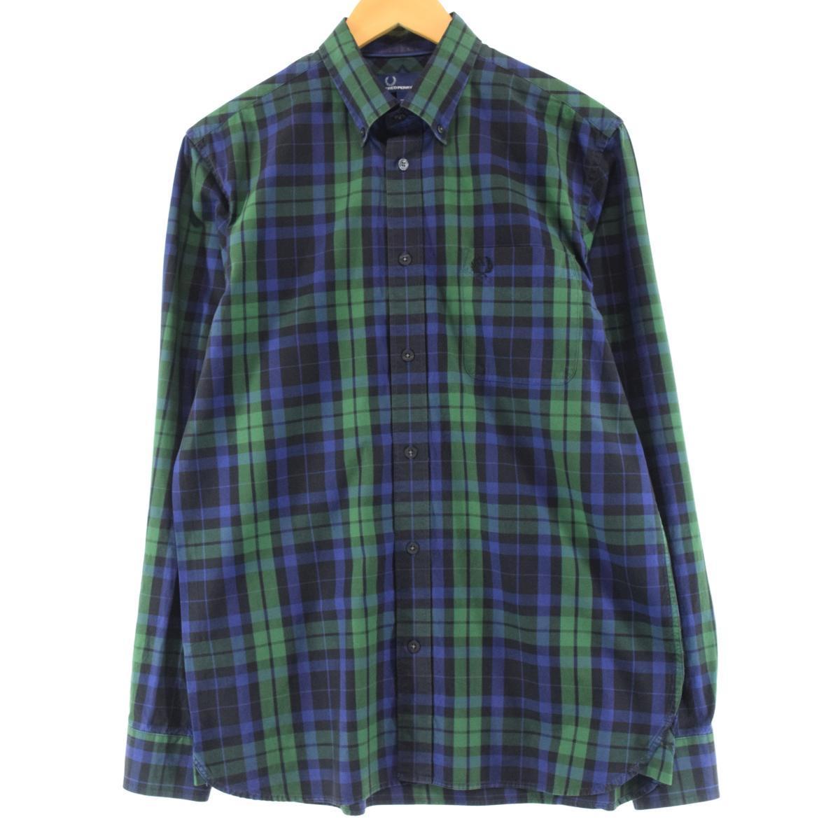 フレッドペリー Fred Perry 長袖 ボタンダウンチェックシャツ メンズm Eaa 02 ボタンダウンシャツ 古着屋jam ジャム