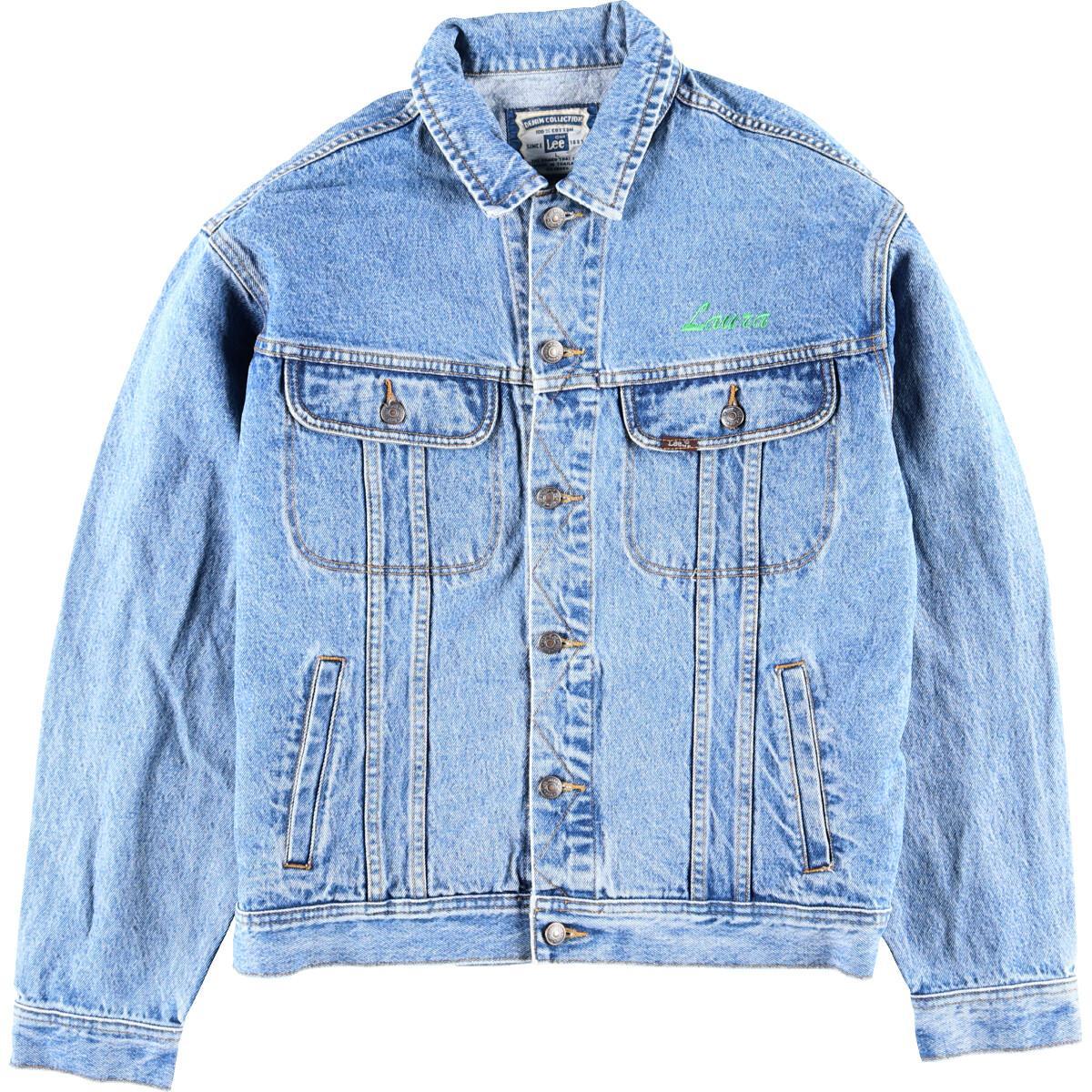 90年代 リー Lee バック刺繍 デニムジャケット Gジャン メンズxl ヴィンテージ Eaa 中古 02 Js10 Ss2103 デニムジャケット 古着屋jam ジャム