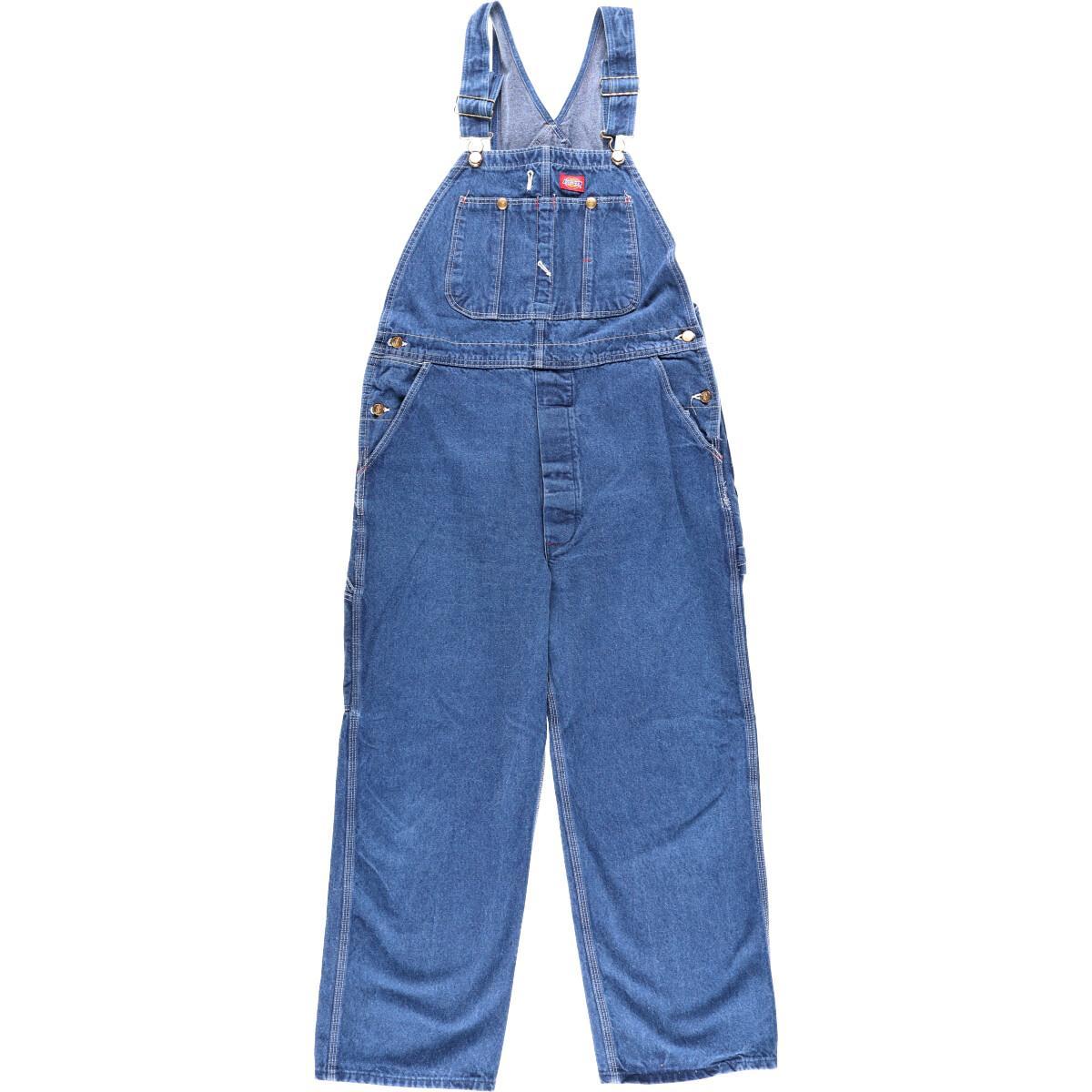 90年代 ディッキーズ Dickies デニムオーバーオール USA製 メンズw37 ヴィンテージ /eaa005842 【中古】 【200210】【JS2010】【SS2103】【2b10f】【SS2106】