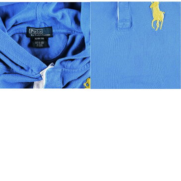 ラルフローレン Ralph Lauren POLO by Ralph Lauren ビッグポニー フード付き 長袖 ポロシャツ メンズS /eaa006182 【中古】 【200214】