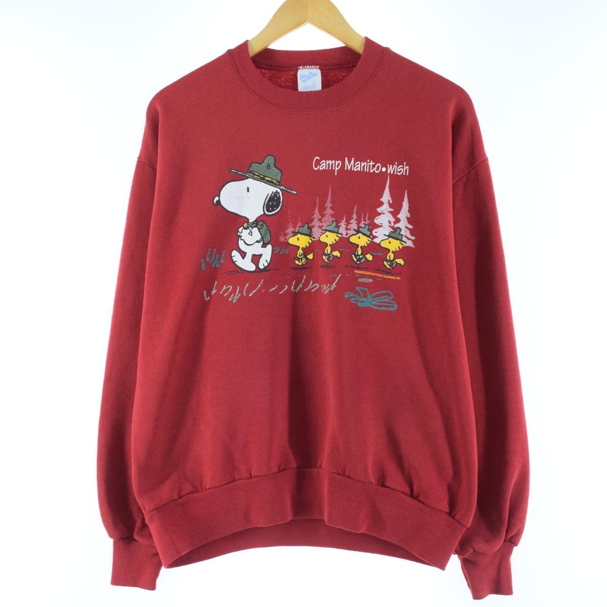 90年代 ベルバシーン Velva Sheen Snoopy スヌーピー キャラクタースウェットシャツ トレーナー Usa製 レディースxl ヴィンテージ Wbj07 0229 Ss07 Cs07 トレーナー 古着屋jam ジャム