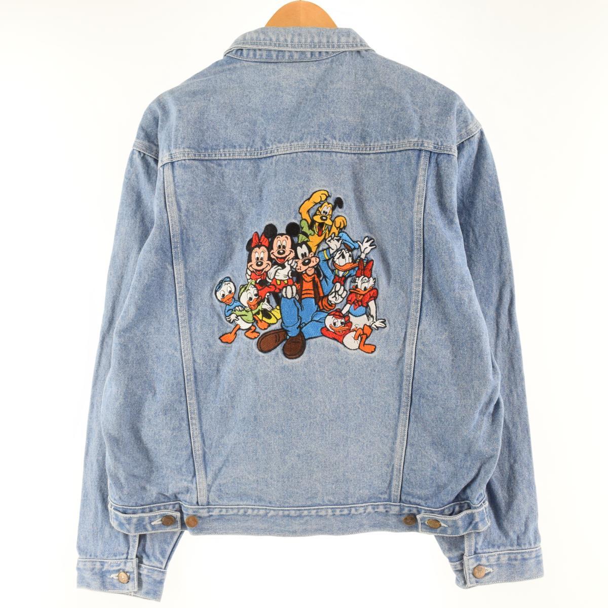 古着 The Disney Store Disney ディズニー デニムジャケット Gジャン レディースxl Eaa 0302 Ss2106 Ss2109 デニム コーデュロイジャケット 古着屋jam ジャム