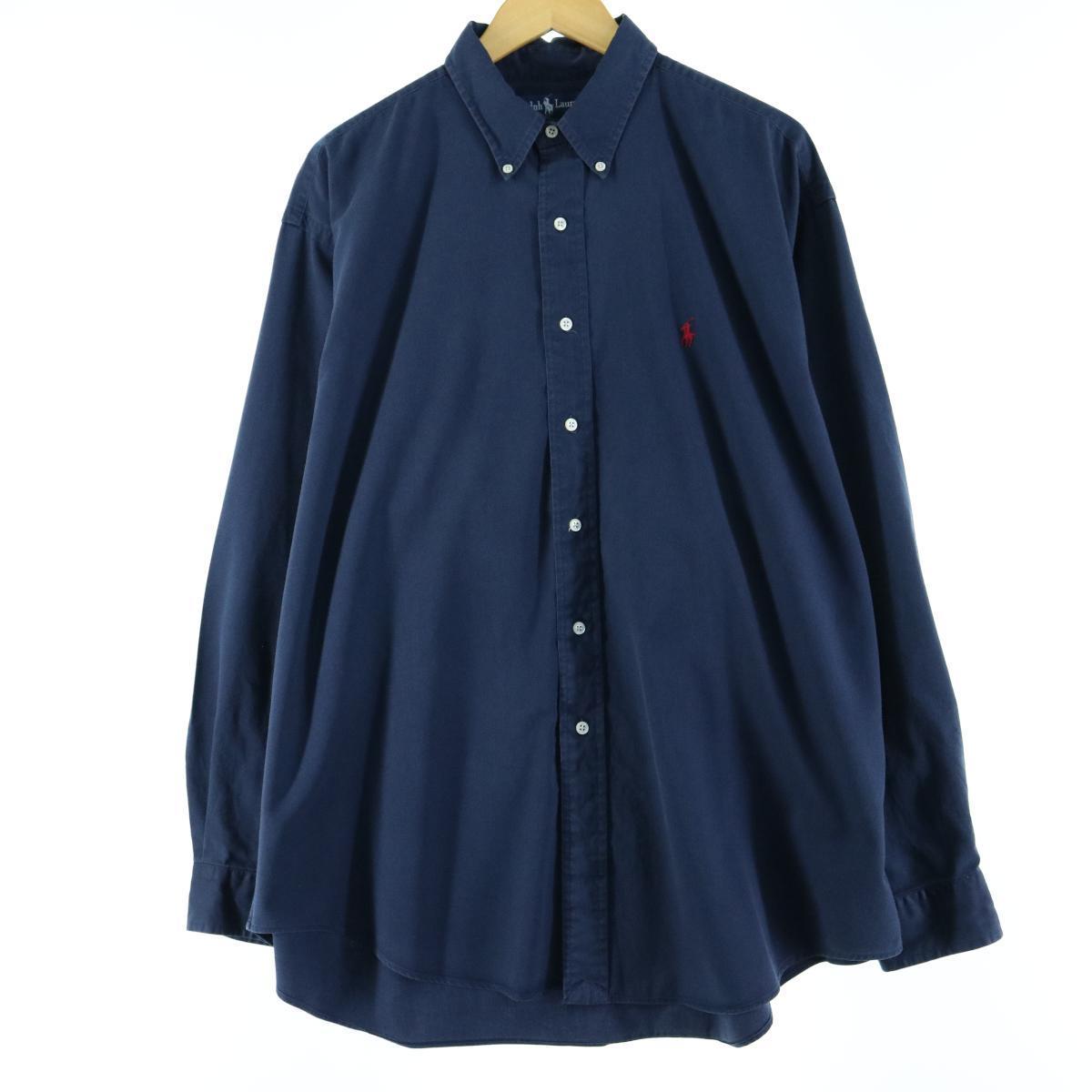ラルフローレン Ralph Lauren 長袖 ボタンダウンシャツ メンズXL /eaa013326 【中古】 【200306】【SS2007】