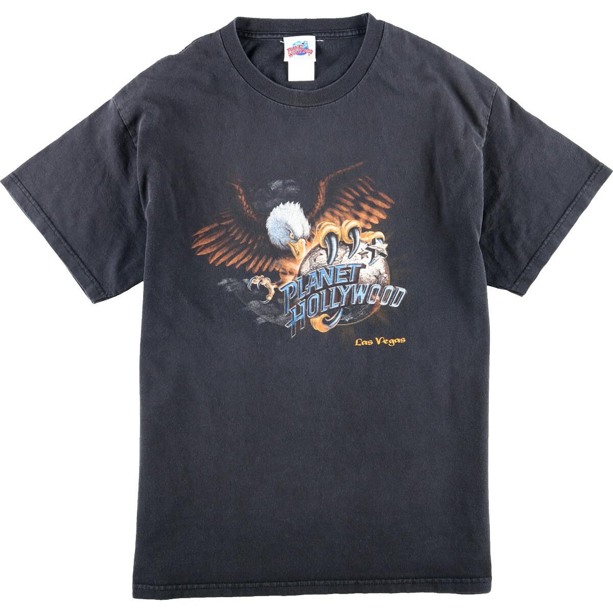 90年代 プラネットハリウッド PLANET HOLLYWOOD LAS VEGAS アドバタイジングTシャツ メンズL ヴィンテージ /eaa012686 【中古】 【200307】【JS2010】