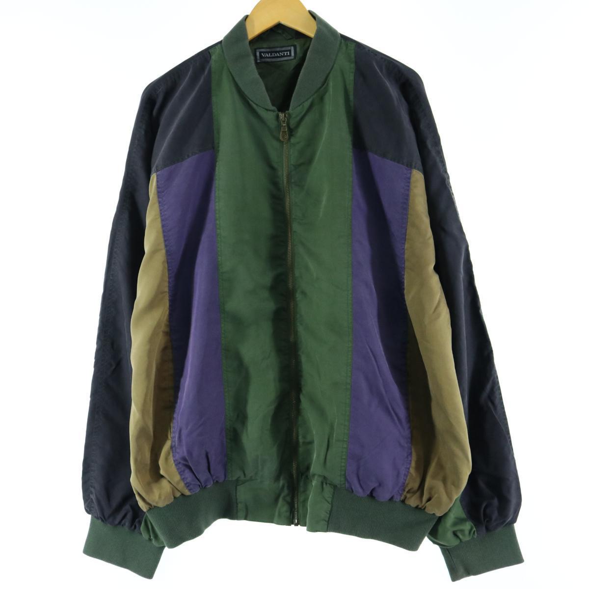VALDANTI クレイジーパターン シルクブルゾン レディースフリーサイズ メンズXXL /eaa012625 【中古】 【200309】【SS2007】