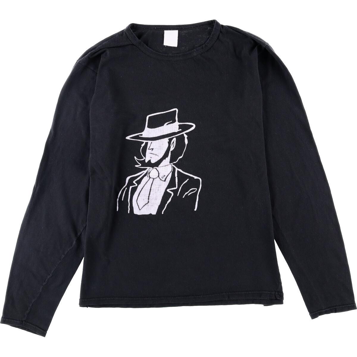 ルパン三世 次元大介 キャラクタープリントロングtシャツ ロンt レディースl Eaa 0313 長袖tシャツ 古着屋jam ジャム