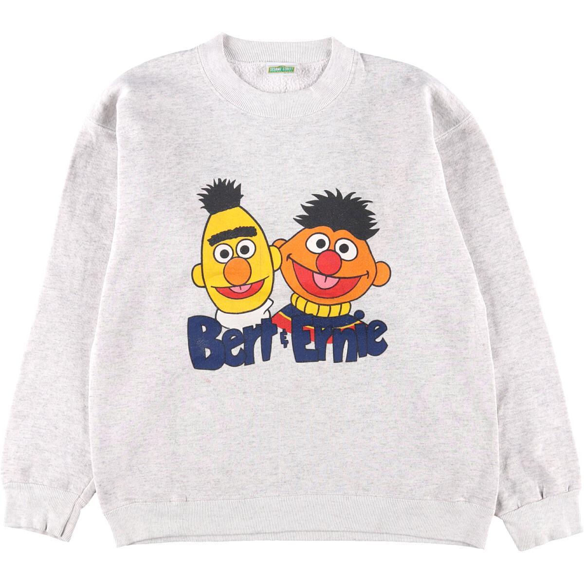 セサミストリート Sesame Street Bert Ernie バート アーニー キャラクタースウェットシャツ トレーナー レディースl Wbj0335 0322 トレーナー 古着屋jam ジャム