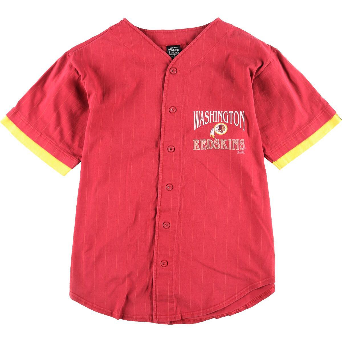 90年代 SALEM SPORTSWEAR NFL WASHINGTON REDSKINS ワシントンレッドスキンズ ベースボールシャツ USA製 メンズL ヴィンテージ /eaa015740 【中古】 【200328】【SS2007】