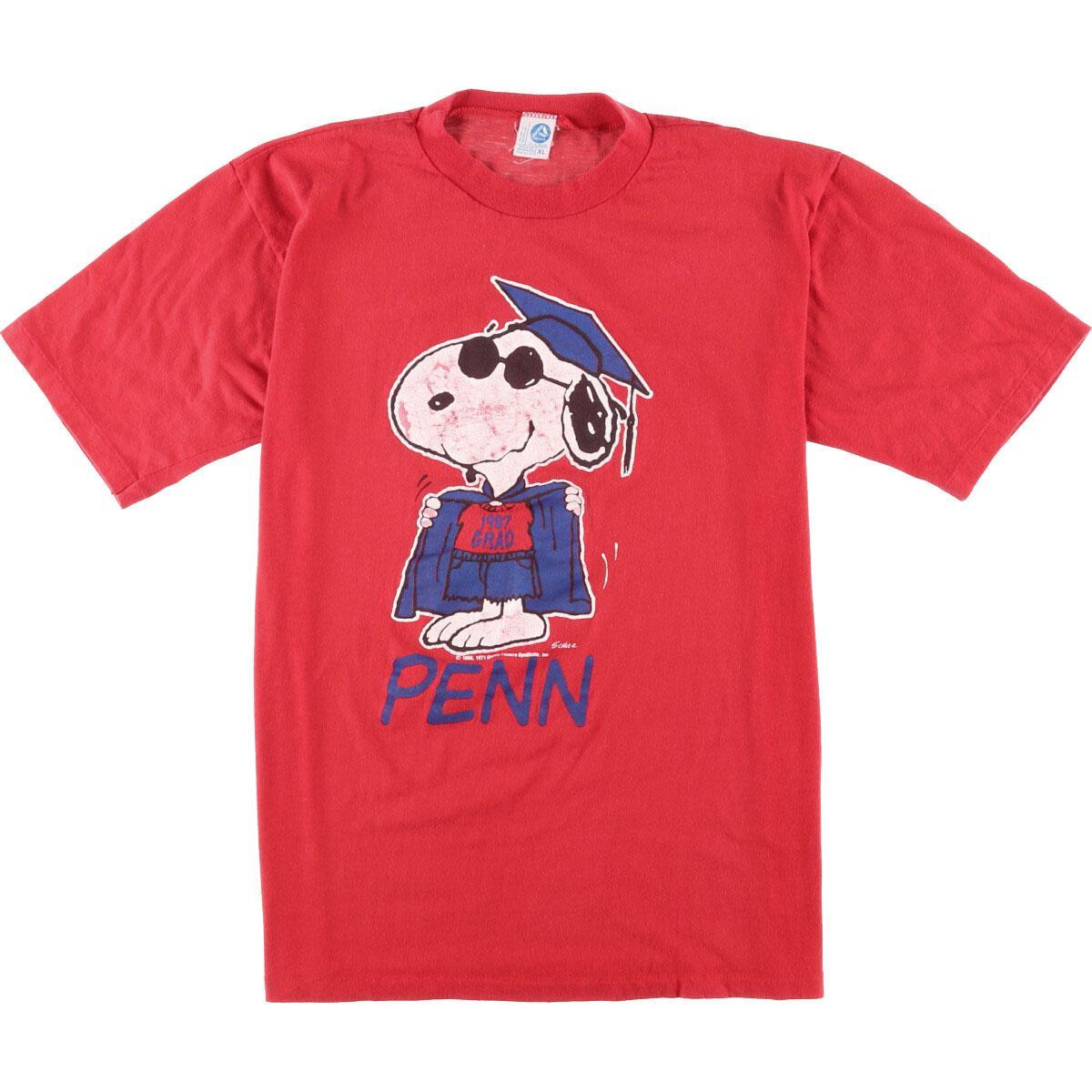 80年代 Artex Snoopy スヌーピー キャラクタープリントtシャツ Usa製 レディースxl ヴィンテージ Wbi7962 0327 キャラクターtシャツ 古着屋jam ジャム