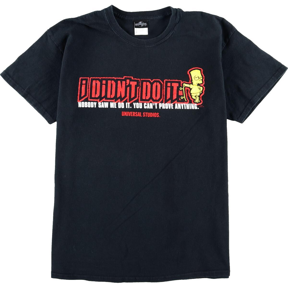 ユニバーサルスタジオ Universal Studios The Simpsons シンプソンズ キャラクタープリントtシャツ メンズl Eaa 中古 0412 Ss12 Ss2106 キャラクターtシャツ 古着屋jam ジャム