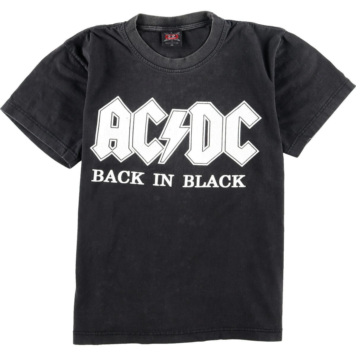 P.K. SPORTS AC/DC エーシーディーシー BACK IN BLACK バンドTシャツ メンズM /eaa016810  【200418】【SS2103】