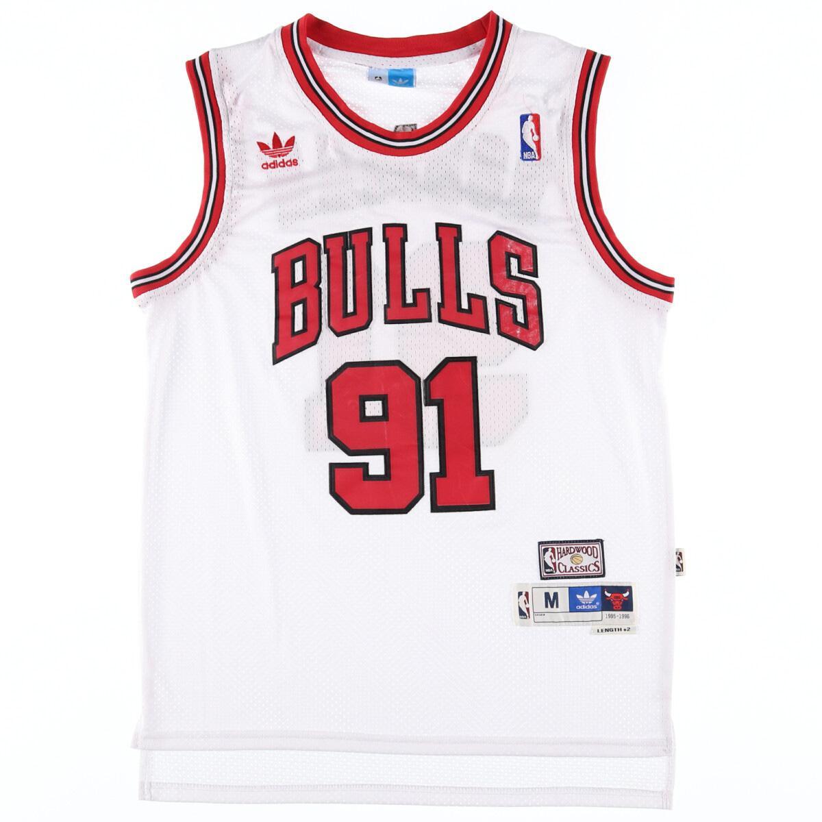 90年代 アディダス Adidas Nba Chicago Bulls シカゴブルズ Dennis Rodman デニスロッドマン ゲームシャツ レプリカユニフォーム メンズm ヴィンテージ Eaa 0419 タンクトップ 古着屋jam ジャム