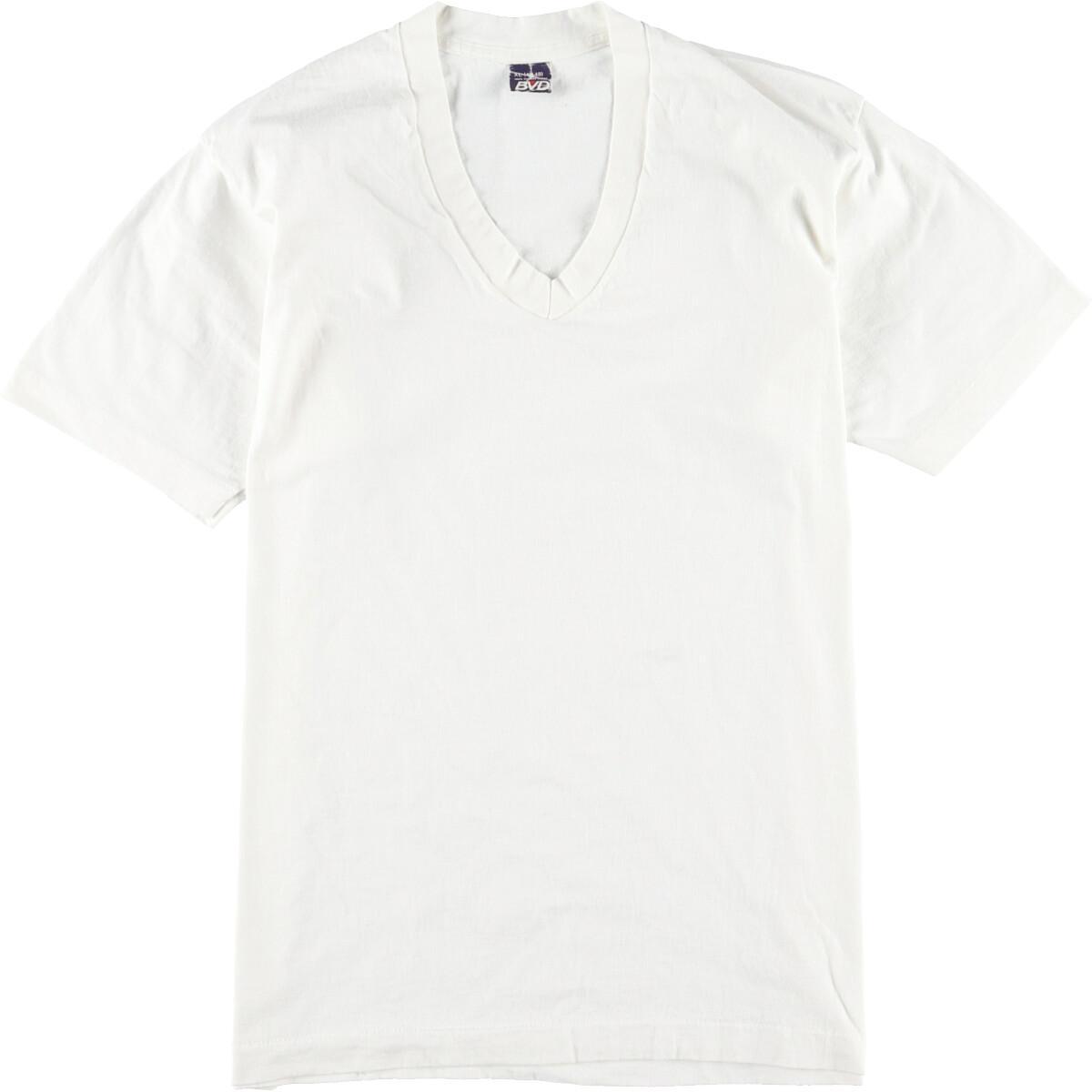 Bvd Vネック 無地tシャツ Usa製 メンズm Eaa0724 0430 Ss09 Js10 Ss12 Ss2103 無地tシャツ 古着屋jam ジャム
