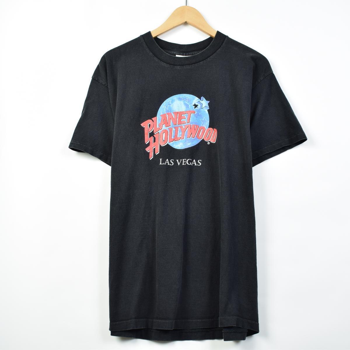 プラネットハリウッド PLANET HOLLYWOOD LAS VEGAS アドバタイジングTシャツ USA製 メンズXL ヴィンテージ /eaa025886 【中古】 【200424】