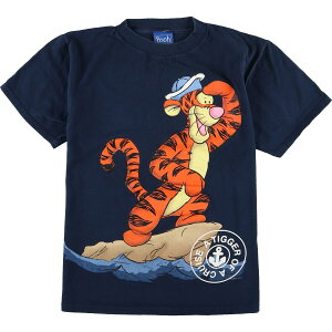 古着 くまのプーさん Pooh TIGER ティガー キャラクタープリントTシャツ レディースL /eaa021547 【200425】【SS2012】【KF2012】【SS2101】【CS2101】【SS2106】【2buy21】