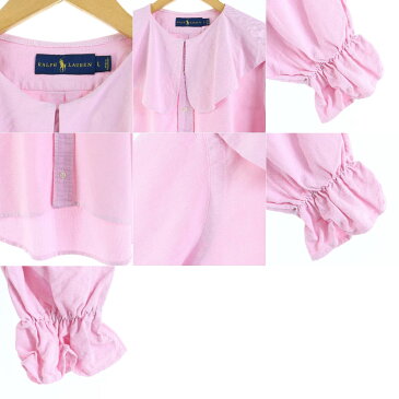 JAMリメイク ビッグカラー ラルフローレン Ralph Lauren 長袖 ビッグカラーリメイクシャツ レディースM /eaa021679 【中古】【N0424】 【200425】