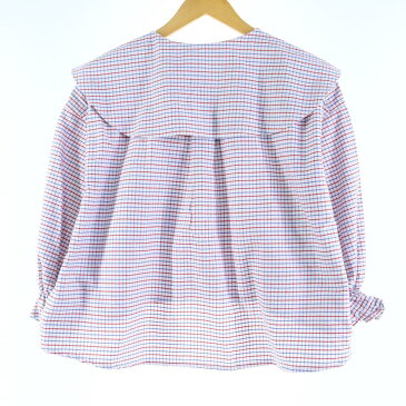 JAMリメイク ビッグカラー ラルフローレン Ralph Lauren チェック柄 長袖 ビッグカラーリメイクシャツ レディースM /eaa022794 【中古】【N0424】 【200425】