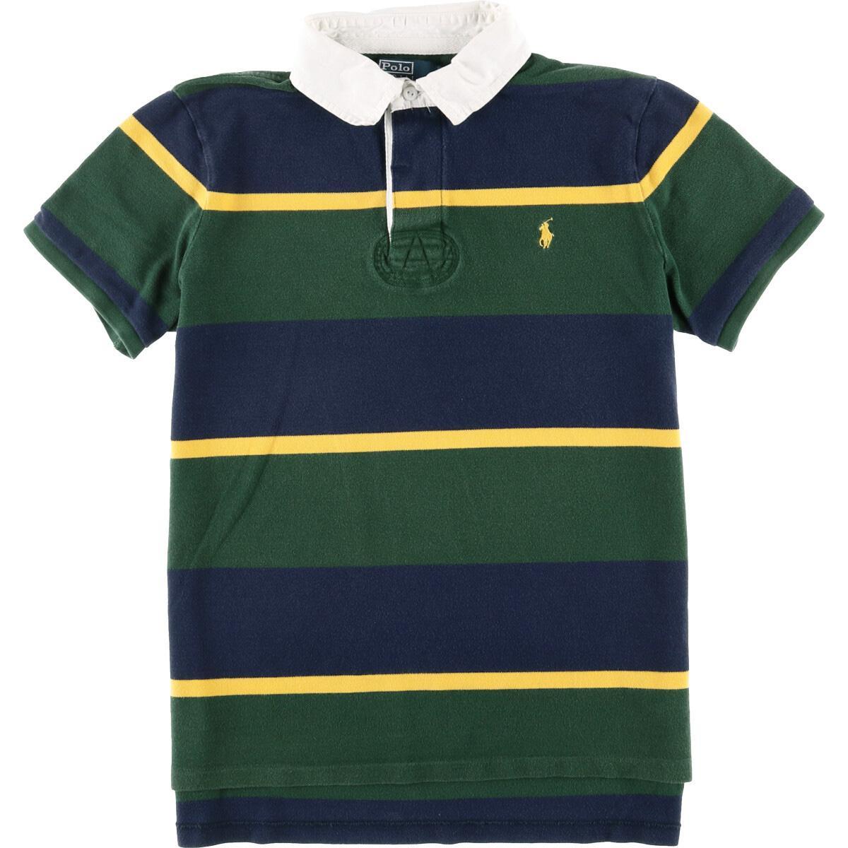 ラルフローレン Ralph Lauren Polo By Ralph Lauren ボーダー柄 半袖 ラガーシャツ メンズl Eaa 0507 Ss09 Ss12 Kf12 Ss2101 Cs2101 その他半袖シャツ 古着屋jam ジャム