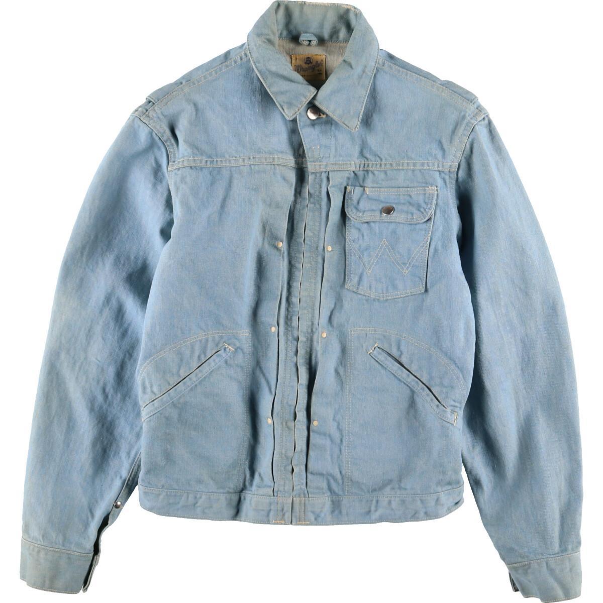 50 60年代 ラングラー Wrangler 22mjz 縦ベル ブルーベル白タグ デニムジャケット Gジャン メンズm ヴィンテージ Eaa N05 0426 Svtg デニムジャケット 古着屋jam ジャム