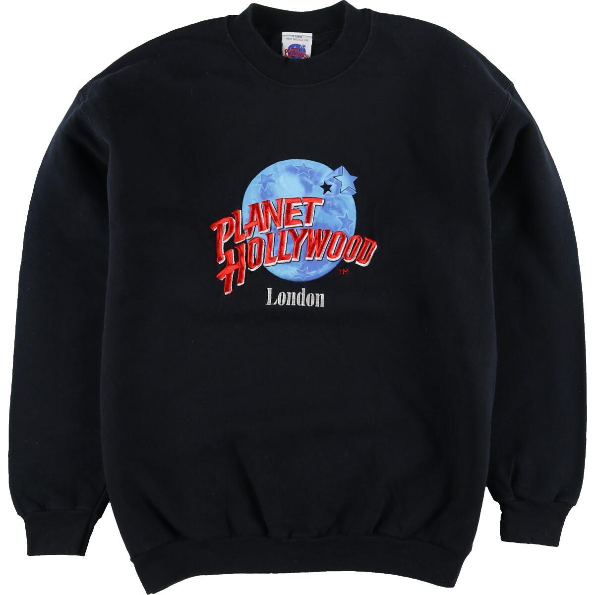 プラネットハリウッド PLANET HOLLYWOOD LONDON ロゴスウェット トレーナー USA製 メンズXL /eaa025390 【中古】 【200503】