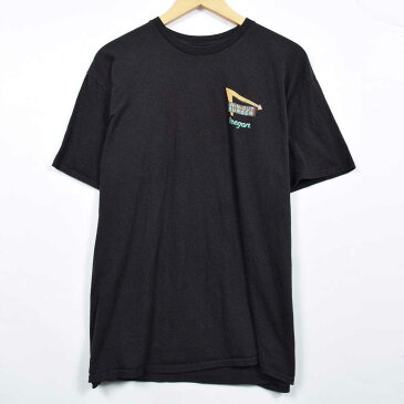 IN-N-OUT BURGER OREGON 両面プリント アドバタイジングTシャツ メンズXL /eaa027217 【中古】 【200501】【SS2009】【JS2010】【SS2012】