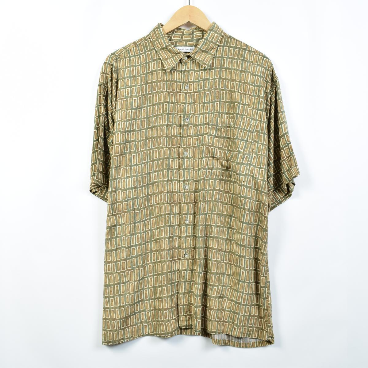 ピエールカルダン Pierre Cardin 総柄 半袖 レーヨンシャツ メンズxl Eaa 中古 0510 Ss09 Js10 Ss12 Kf12 Ss2101 Cs2101 Ss2106 その他半袖シャツ 古着屋jam ジャム