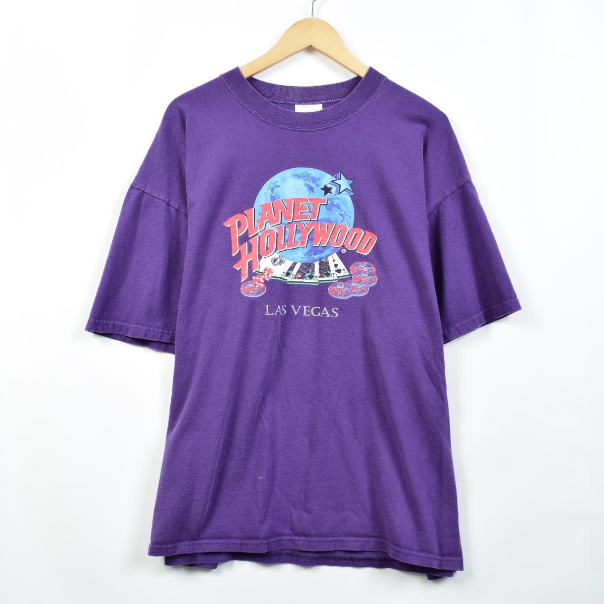 ビッグサイズ 90年代 プラネットハリウッド PLANET HOLLYWOOD LAS VEGAS アドバタイジングTシャツ USA製 メンズXXXL ヴィンテージ /eaa030401 【中古】 【200508】