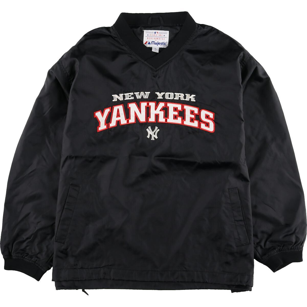 中古 ヤンキース MLB ナイロンジャケット プルオーバー メジャーリーグ