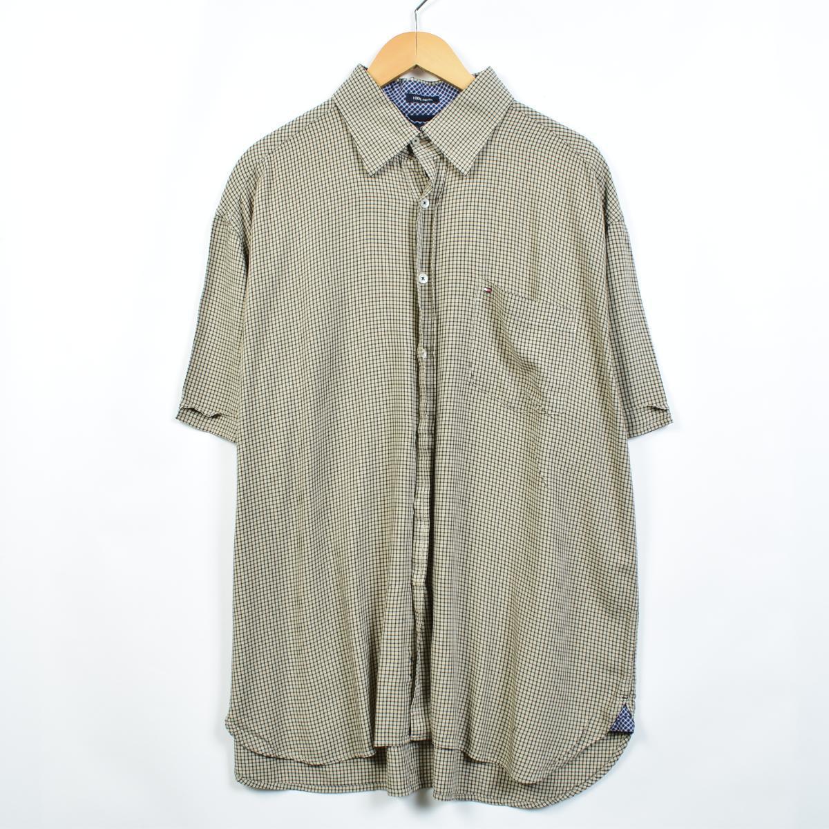 TOMMY HILFIGER 半袖 レーヨンシャツ / メンズXL