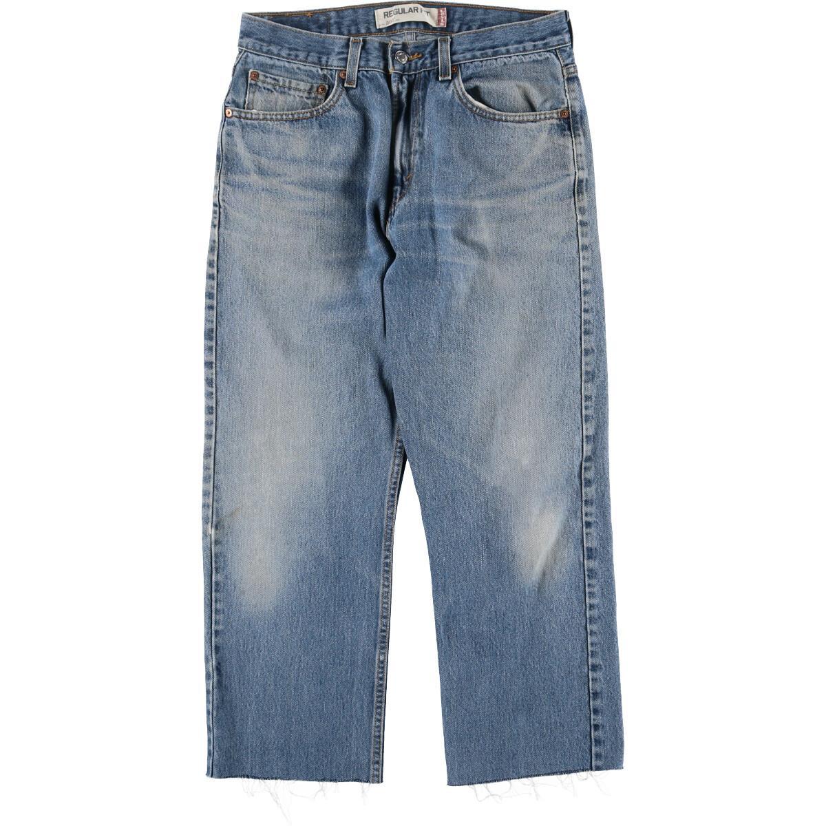 Jamリメイク 裾カット リーバイス Levi S 505 Regular Fit テーパードジーンズ デニムパンツ メンズw31 Eaa0364 中古 0516 Ss2103 スリム テーパードデニムパンツ 古着屋jam ジャム