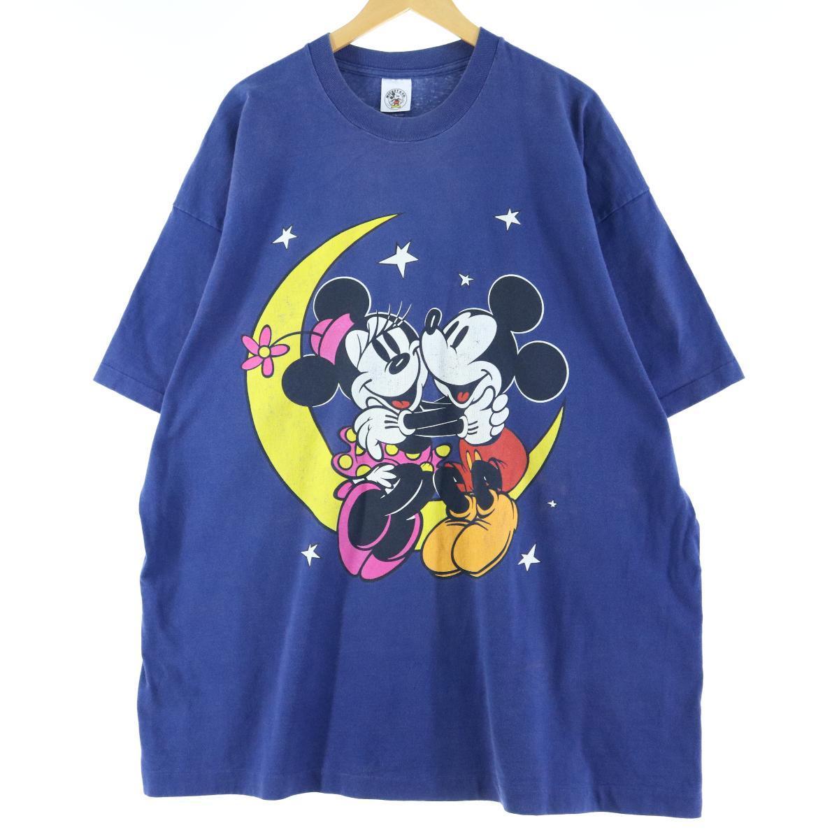 MICKEY＆CO. MICKEY MOUSE ミッキーマウス&MINNIE MOUSE ミニーマウス ビッグサイズ キャラクタープリントTシャツ USA製 フリーサイズ /eaa037295 【中古】 【200518】【SS2009】【JS2010】【SS2012】【KF2012】【SS2101】【CS2101】【SS2106】のサムネイル