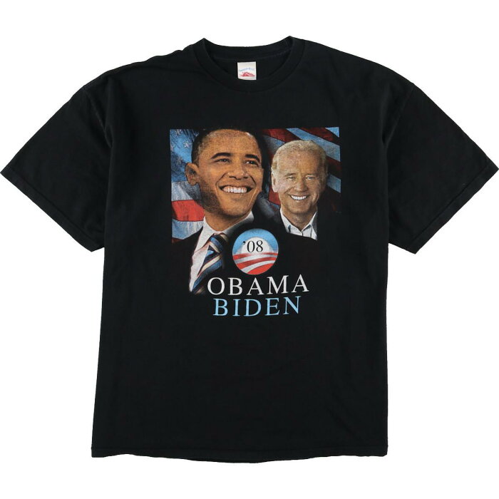 TENNESSEE RIVER BARACK OBAMA JOE BIDEN バラクオバマ ジョーバイデン フォトTシャツ メンズXXL グラフィックTシャツ /eaa037800 【中古】 【200518】【SS2009】【JS2010】