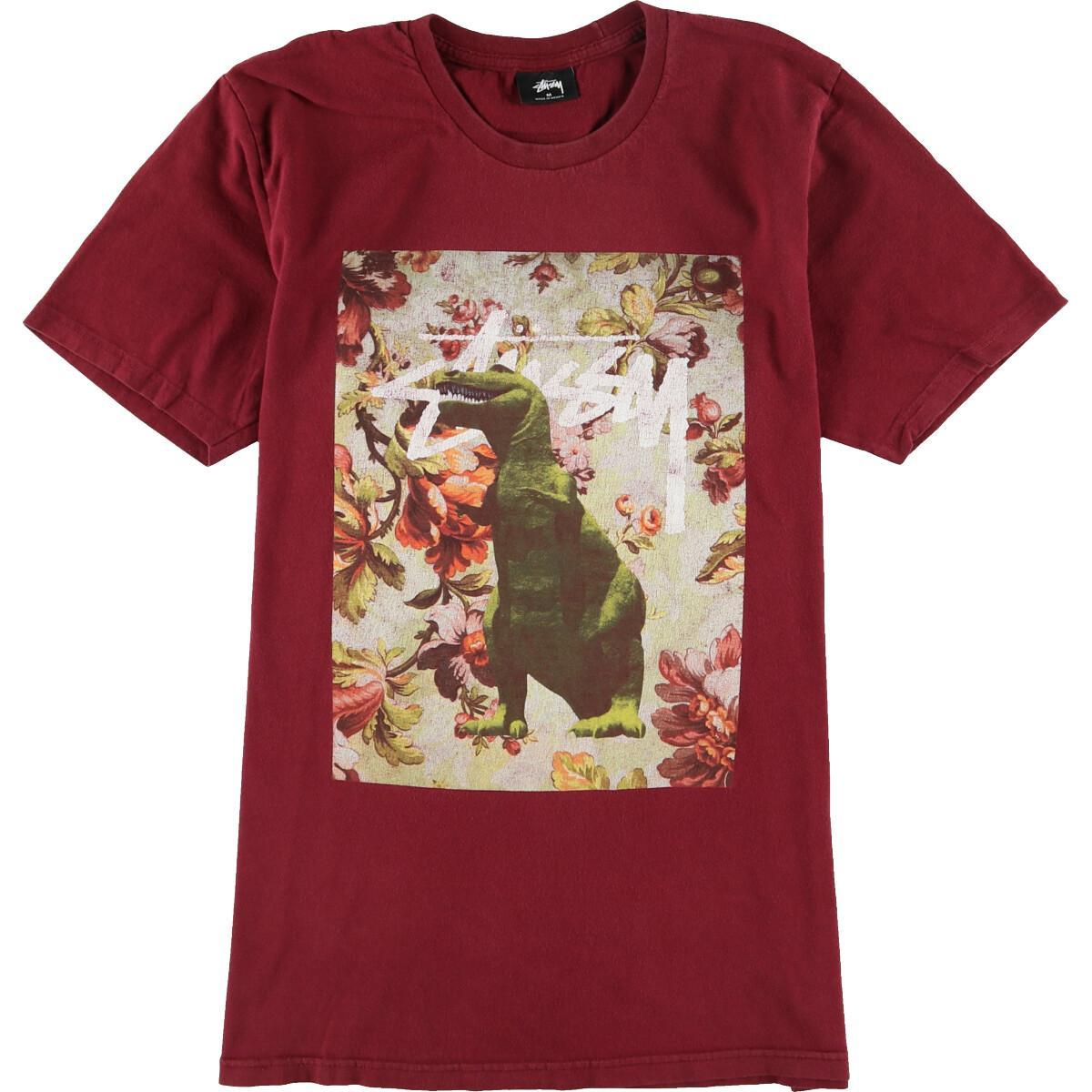 ステューシー Stussy 恐竜柄 花柄 サーフ スケートtシャツ メンズm Eaa 0522 サーフ スケートtシャツ 古着屋jam ジャム ステューシー Stussy 恐竜柄 花柄 サーフ スケートtシャツ メンズm Eaa 0522 サーフ スケートtシャツ 古着屋jam ジャム