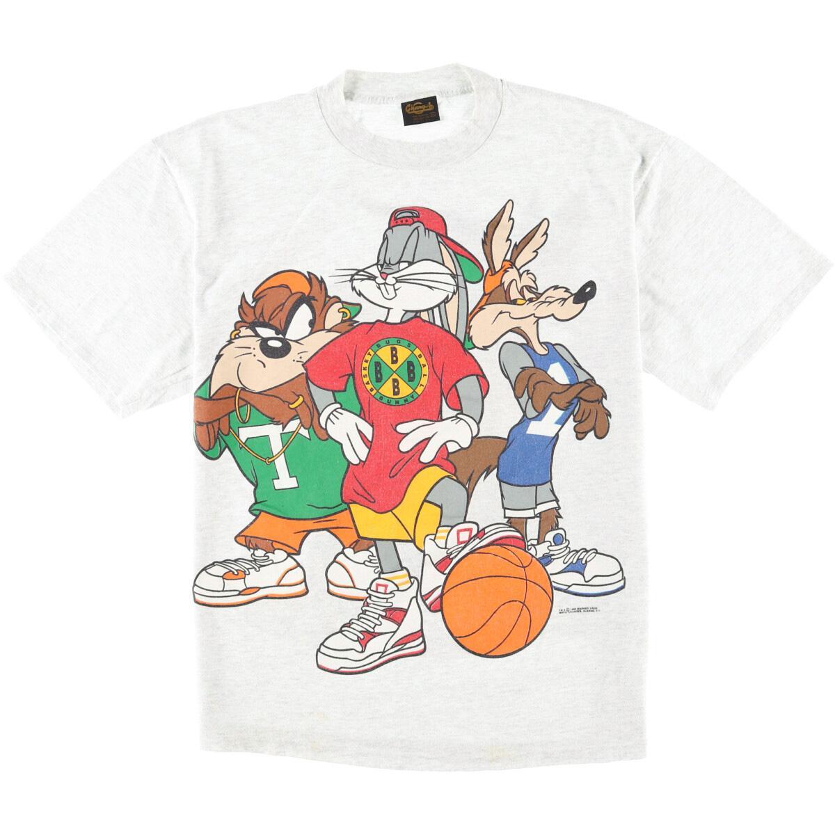 90年代 Change S Looney Tunes ルーニーテューンズ キャラクター 両面プリントtシャツ Usa製 レディースxl ヴィンテージ Eaa 0523 キャラクターtシャツ 古着屋jam ジャム