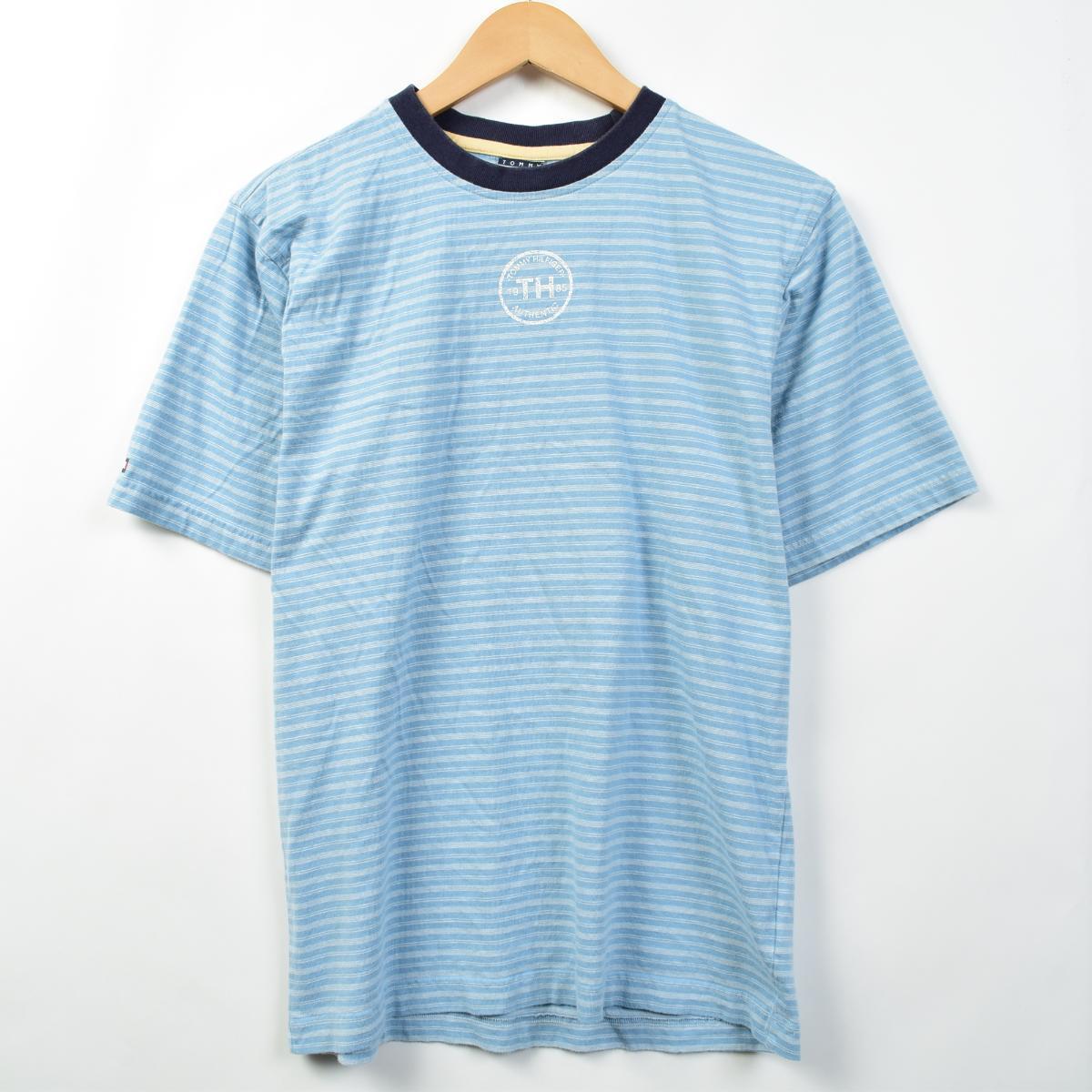 トミーヒルフィガー Tommy Hilfiger 半袖 ボーダーtシャツ レディースl Eaa 0524 Ss09 Js10 Ss12 Kf12 Ss2101 Cs2101 ボーダー ジャガードtシャツ 古着屋jam ジャム