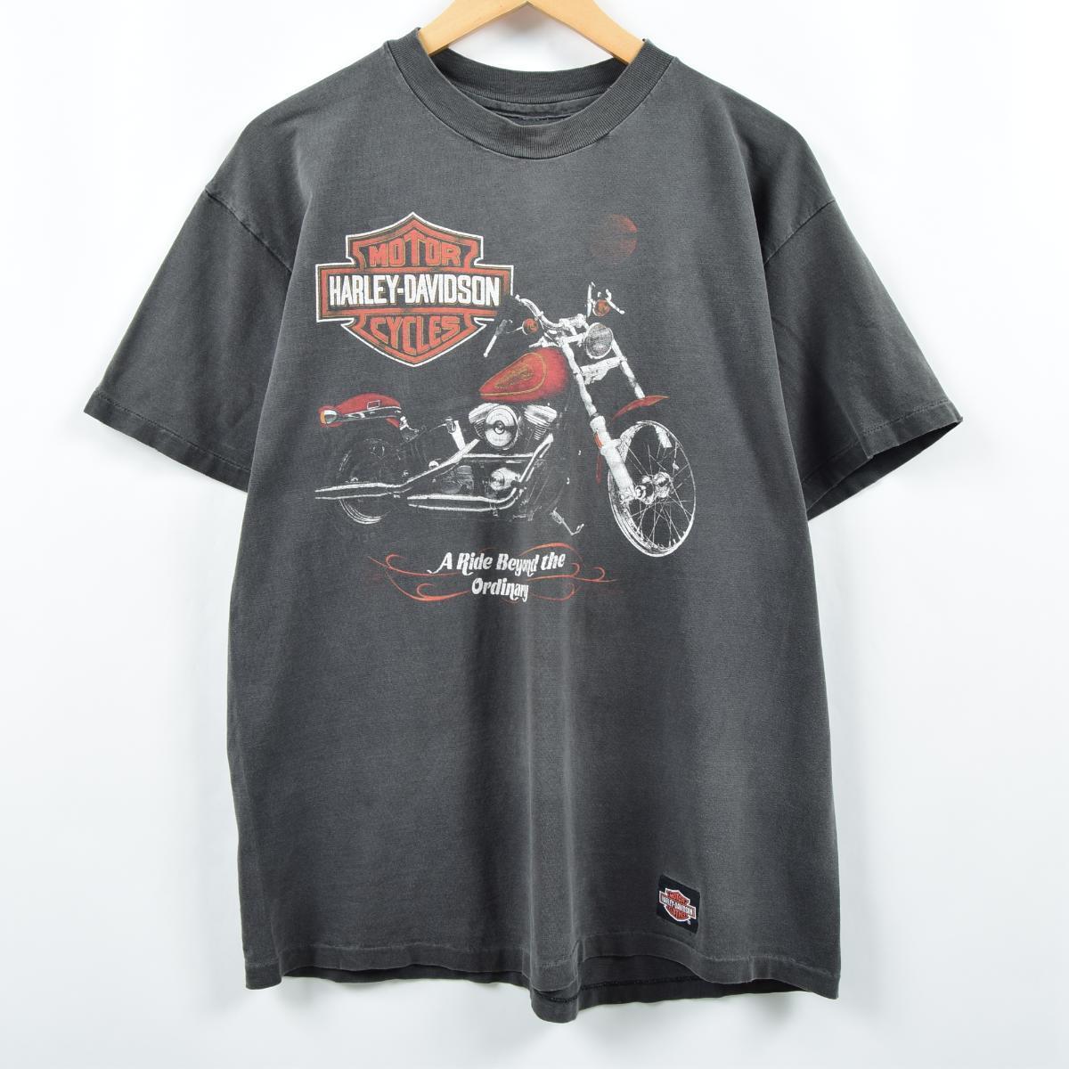 ハーレーダビットソン Harley Davidson レベルフラッグ モーターサイクル バイクtシャツ メンズl Eaa 中古 0530 Ss09 Js10 Ss12 Kf12 Ss2101 モーターサイクル バイクtシャツ 古着屋jam ジャム