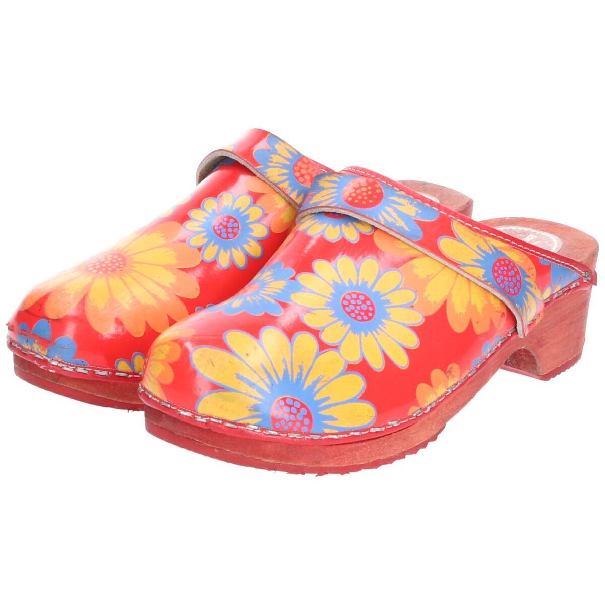 BEAUTY WALKER 花柄 サボサンダル 37 レディース23.5cm /saa000499 【中古】 【200531】【SS2009】