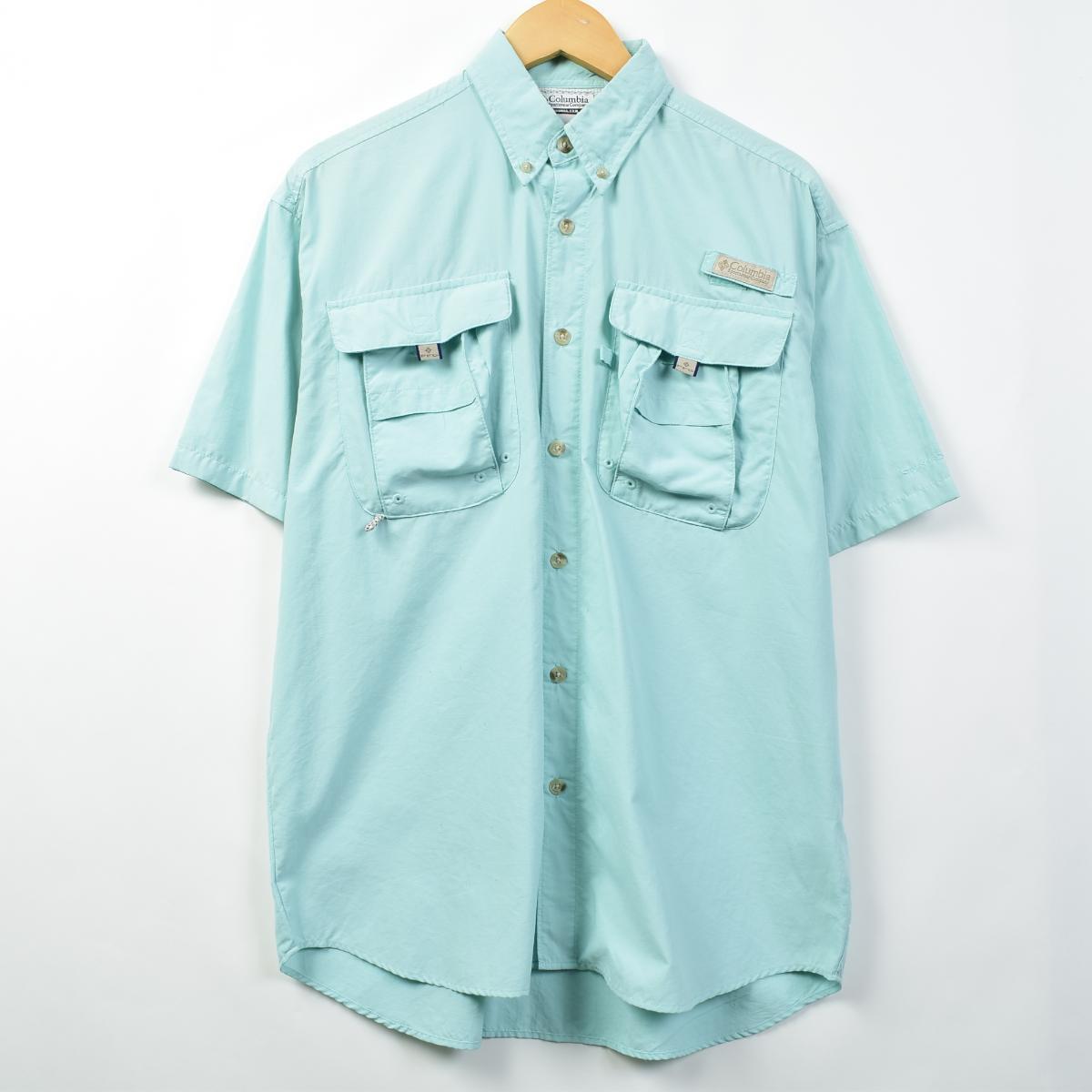 コロンビア Columbia Pfg Omni Shade ボタンダウン 半袖 フィッシングシャツ メンズm Eaa 0531 Ss09 Js10 Ss12 Ss2106 その他半袖シャツ 古着屋jam ジャム