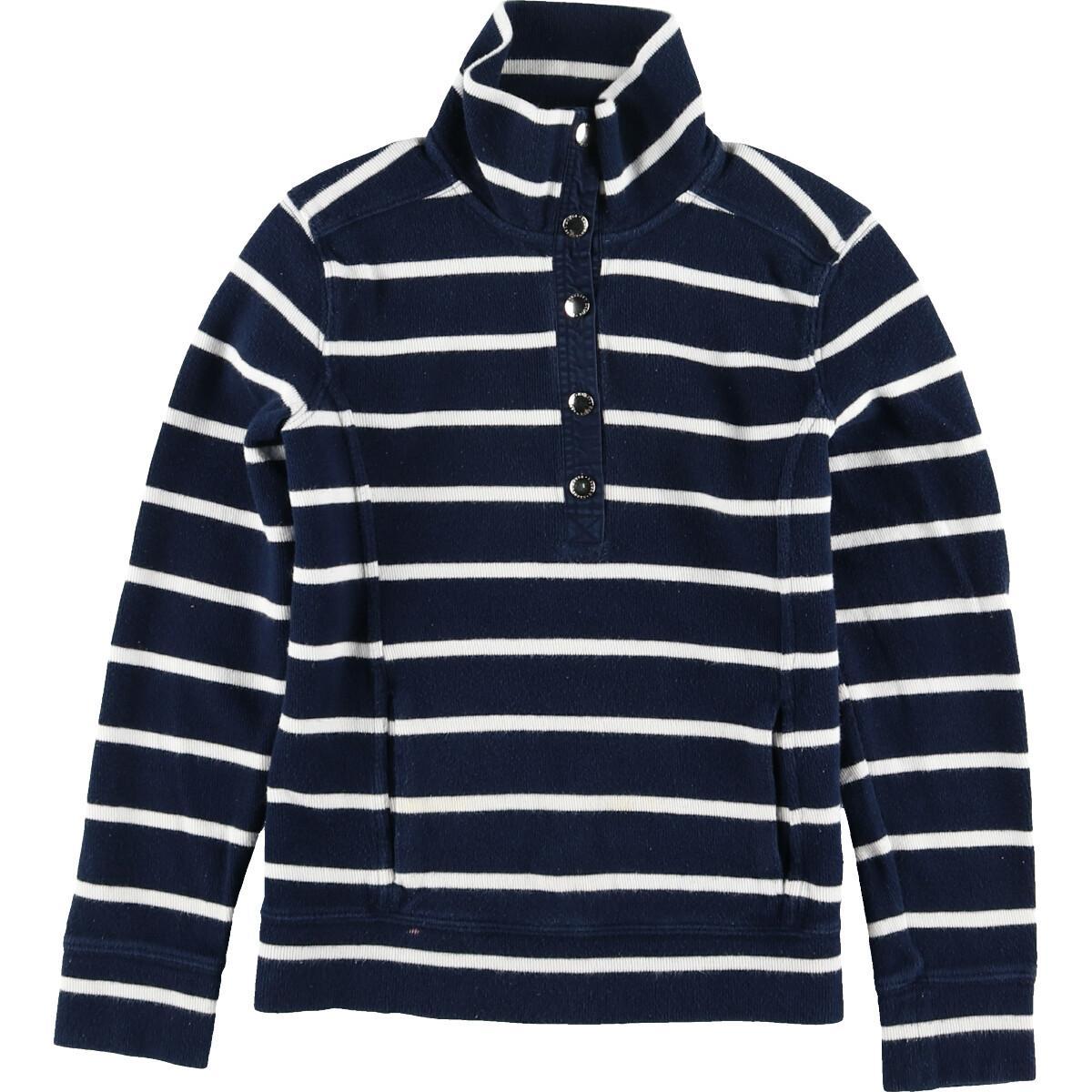 ラルフローレン Ralph Lauren Lauren ローレン ボーダー柄 ハーフボタン スウェットシャツ トレーナー レディースs Eaa 0605 Ss2103 Ss2106 トレーナー 古着屋jam ジャム