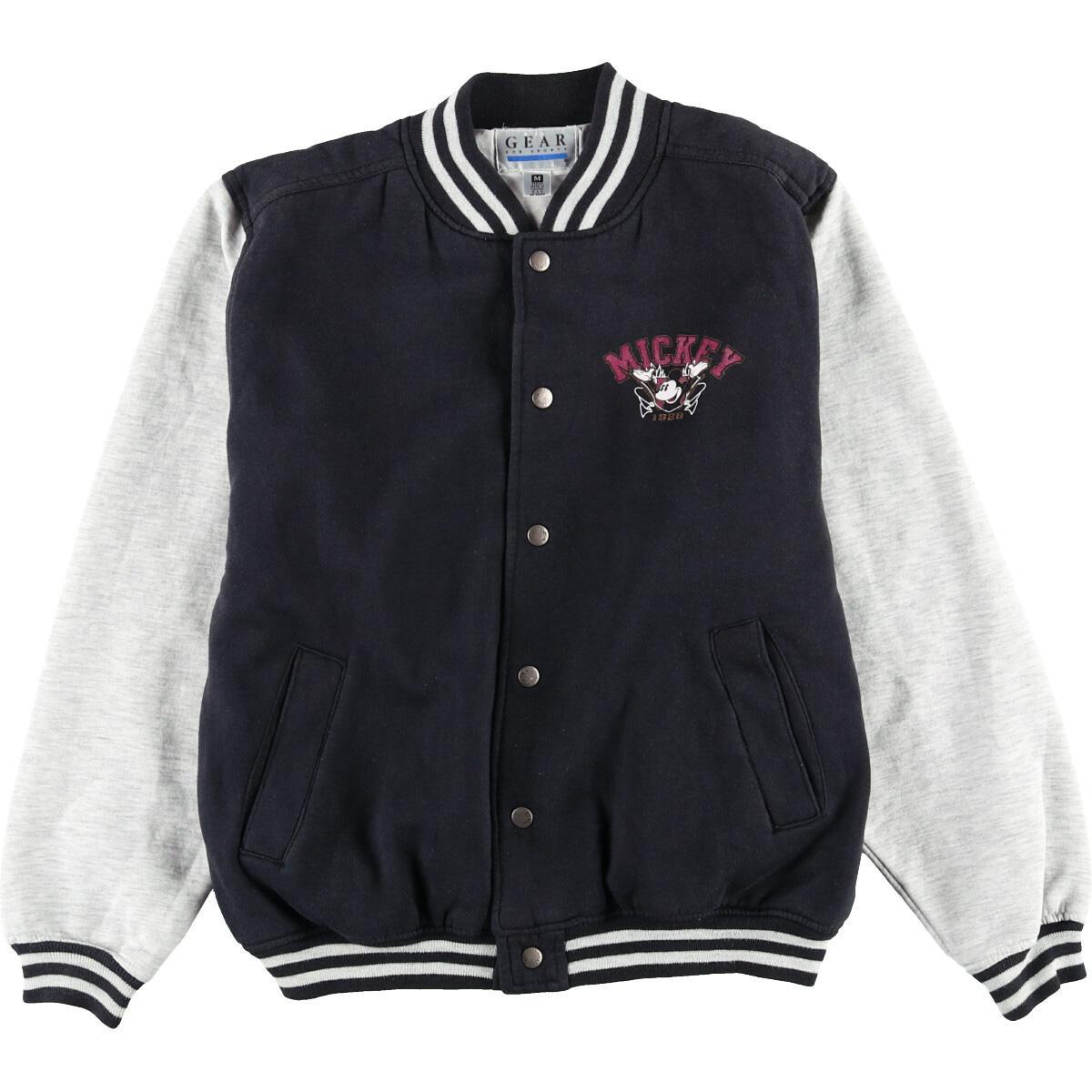 Gear Mickey Mouse ミッキーマウス 両面プリント スウェットブルゾン レディースm Eaa 0612 Kf12 Ss2101 Cs2101 その他ジャケット 古着屋jam ジャム