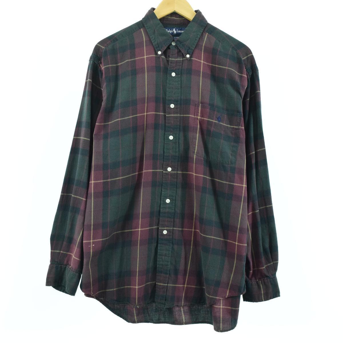 ラルフローレン Ralph Lauren 長袖 ボタンダウンチェックシャツ メンズxl Eaa 0619 Ss09 Ss12 Kf12 ボタンダウンシャツ 古着屋jam ジャム