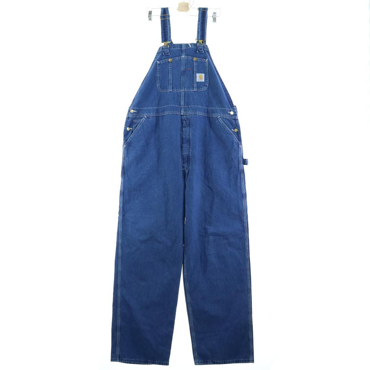 ビッグサイズ カーハート Carhartt デニムオーバーオール メンズw44 /eaa049135 【中古】 【200620】