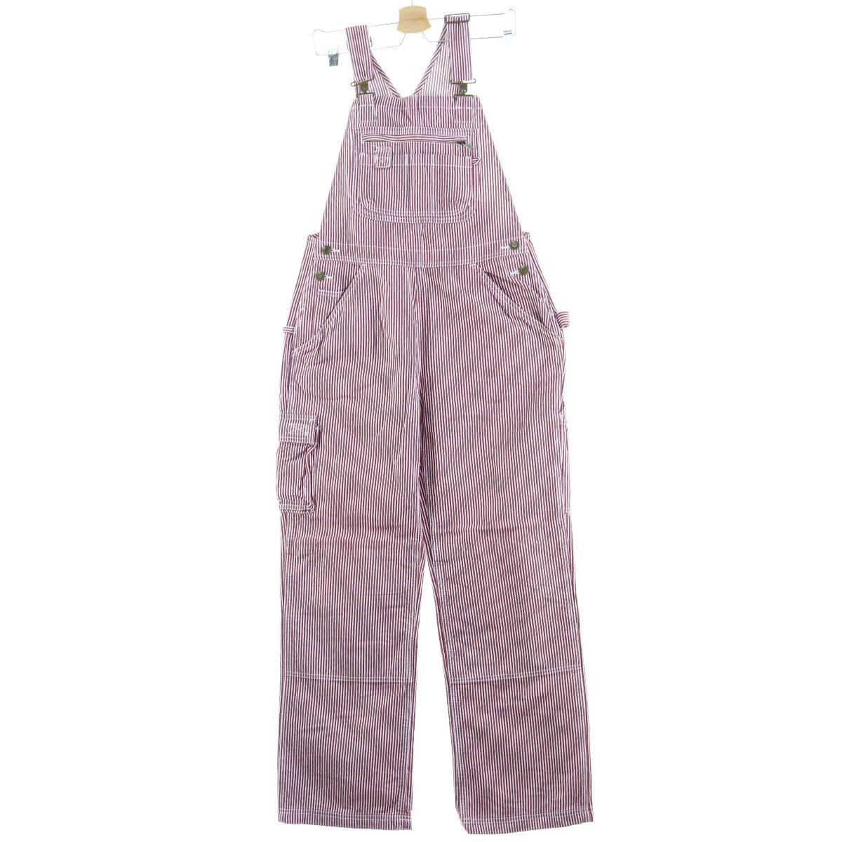 DULUTH TRADING ヒッコリーストライプ オーバーオール XS メンズw32 /eaa049138 【中古】 【200621】